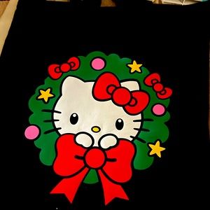 Hello kitty wreath tote bag🎄❤️
